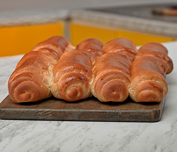 Mini barras de pan de leche japonés